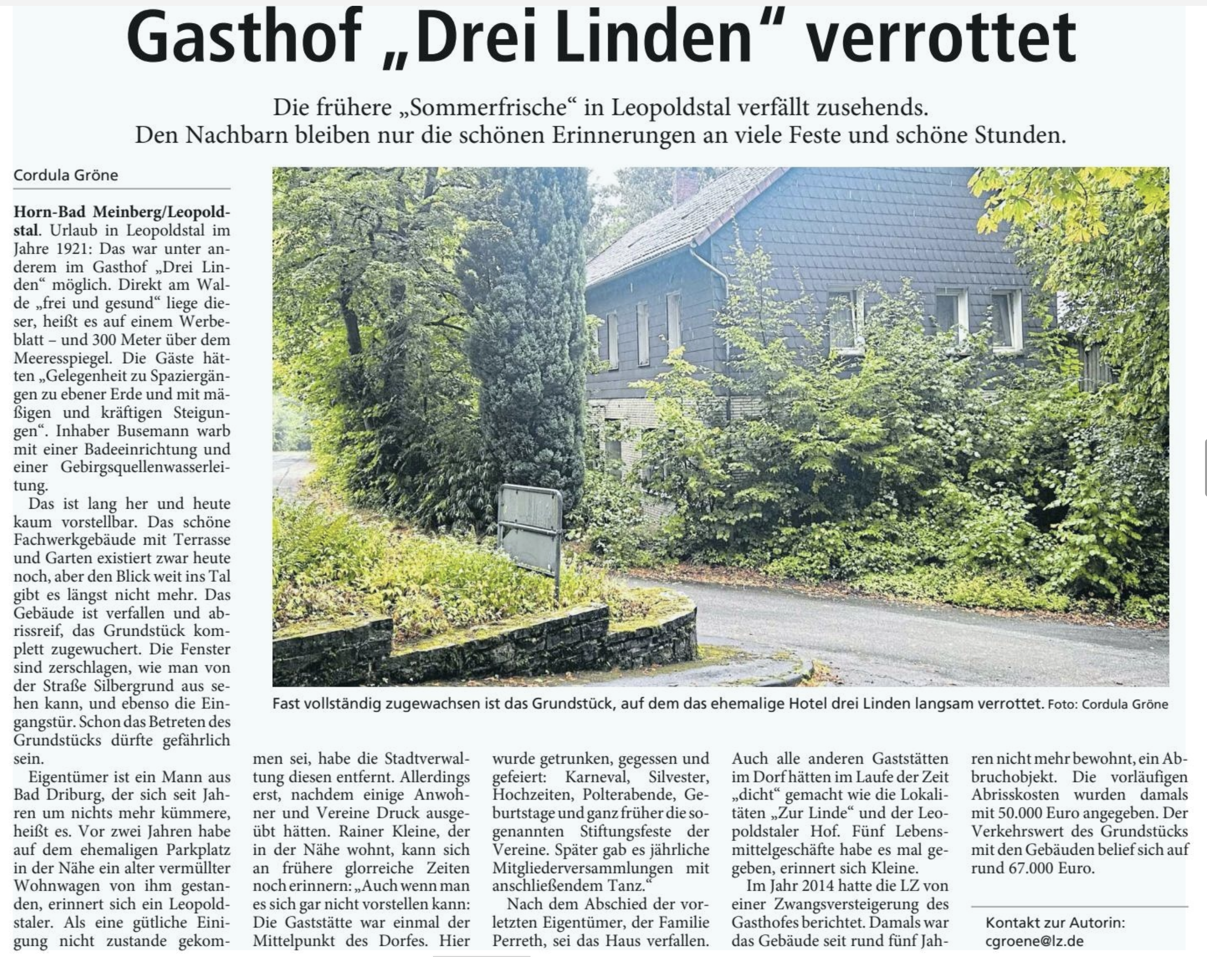 Leopoldstal Gasthof verrottet.